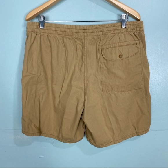 Patagonia Mens Funhoggers Shorts Cotton Tan 6” Beige Sz L - Picture 2 of 5